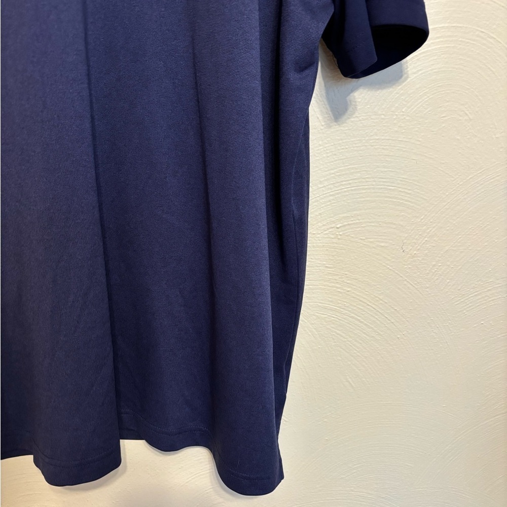 Bollé Men’s XXL Performance Golf Tennis Polo Shirt Navy Blue Colorblock - Picture 7 of 8